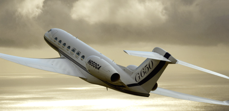 Illustration for article titled Near-Supersonic Gulfstream 650 Unveiled, Steve Jobs Gets Excited